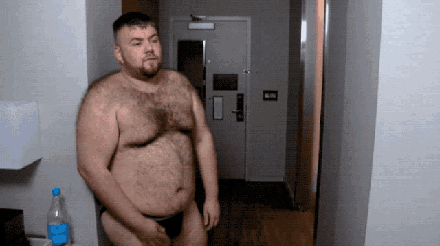 naked fat hairy