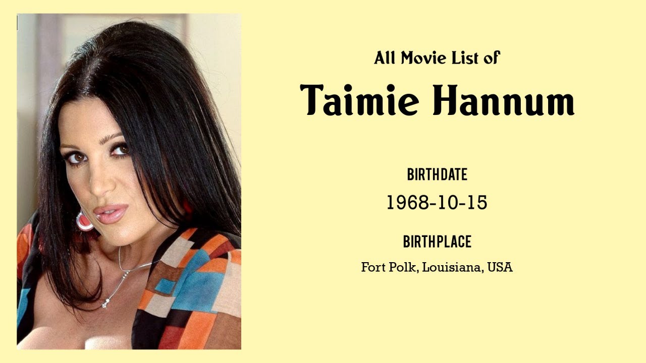 bob benson recommends taimie hannum pic