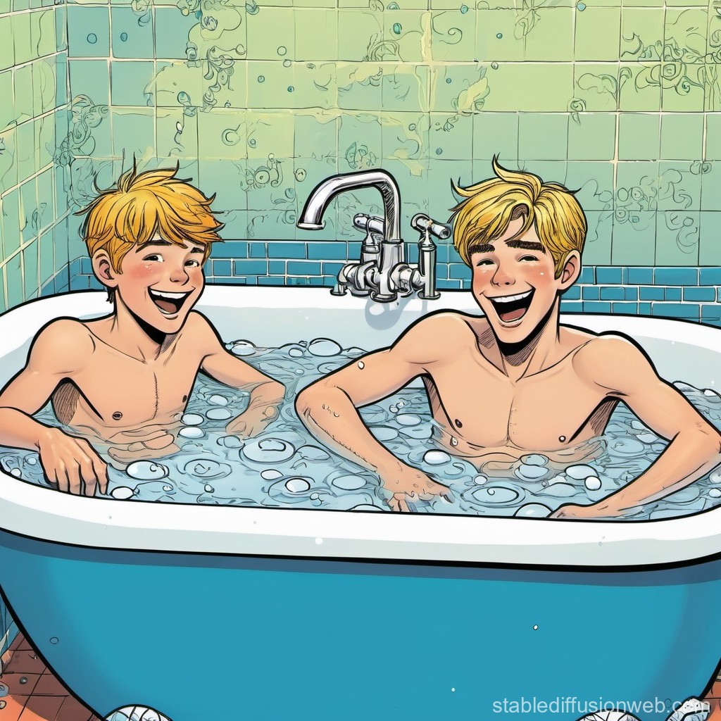 Best of Twinks bathing