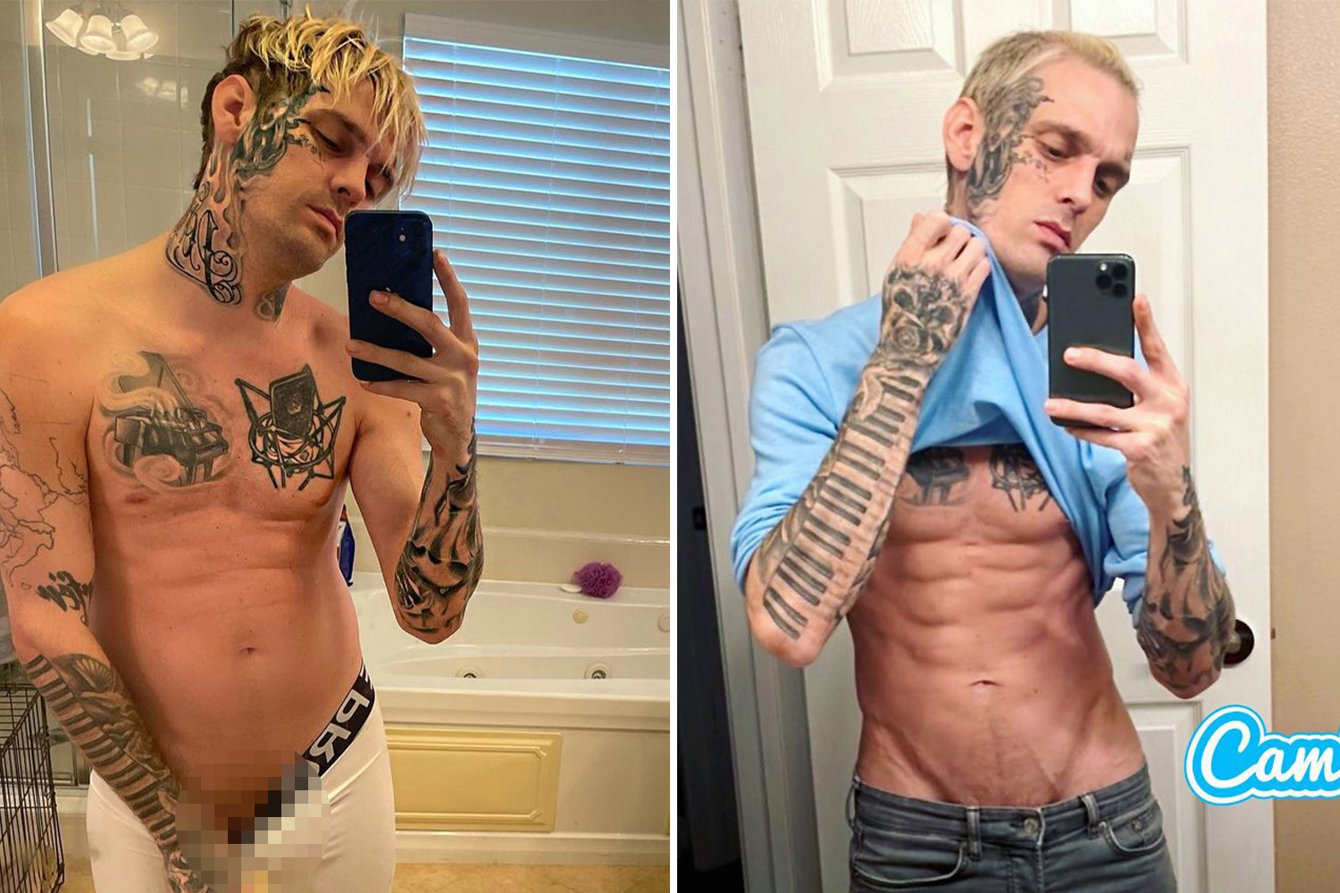 aiden vickers share aaron carter cock photos