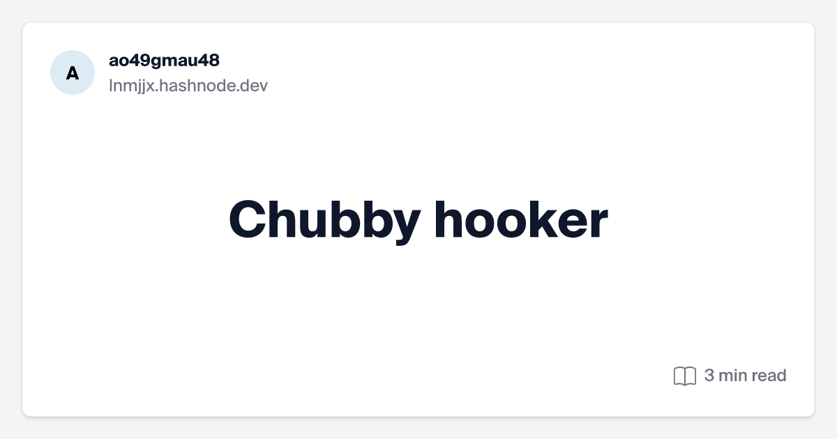 annie foy recommends chubby hooker pic