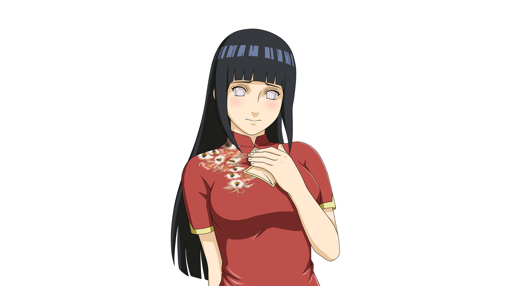 Best of Hinata red dress