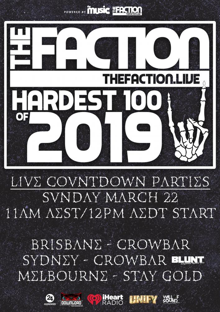 THE FACTION ANNOUNCES HARDEST 100 OF 2019 COUNTDOWN & VOTING OPEN!