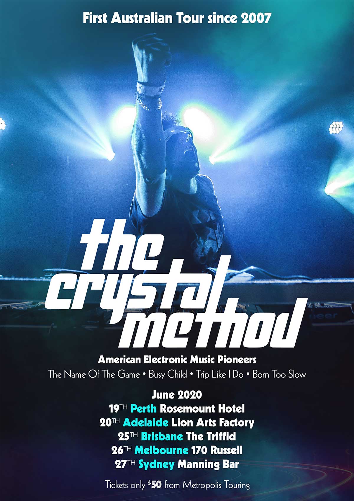 THE CRYSTAL METHOD ANNOUNCE JUNE 2020 AUSTRALIAN AND NZ TOUR
