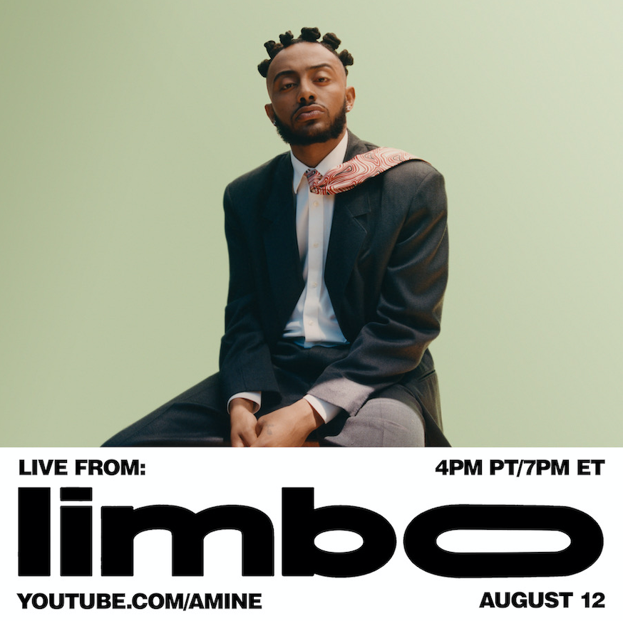 TUNE IN TODAY! AMINÉ  WILL PERFORM NEW ALBUM “LIMBO”  @ 7PM