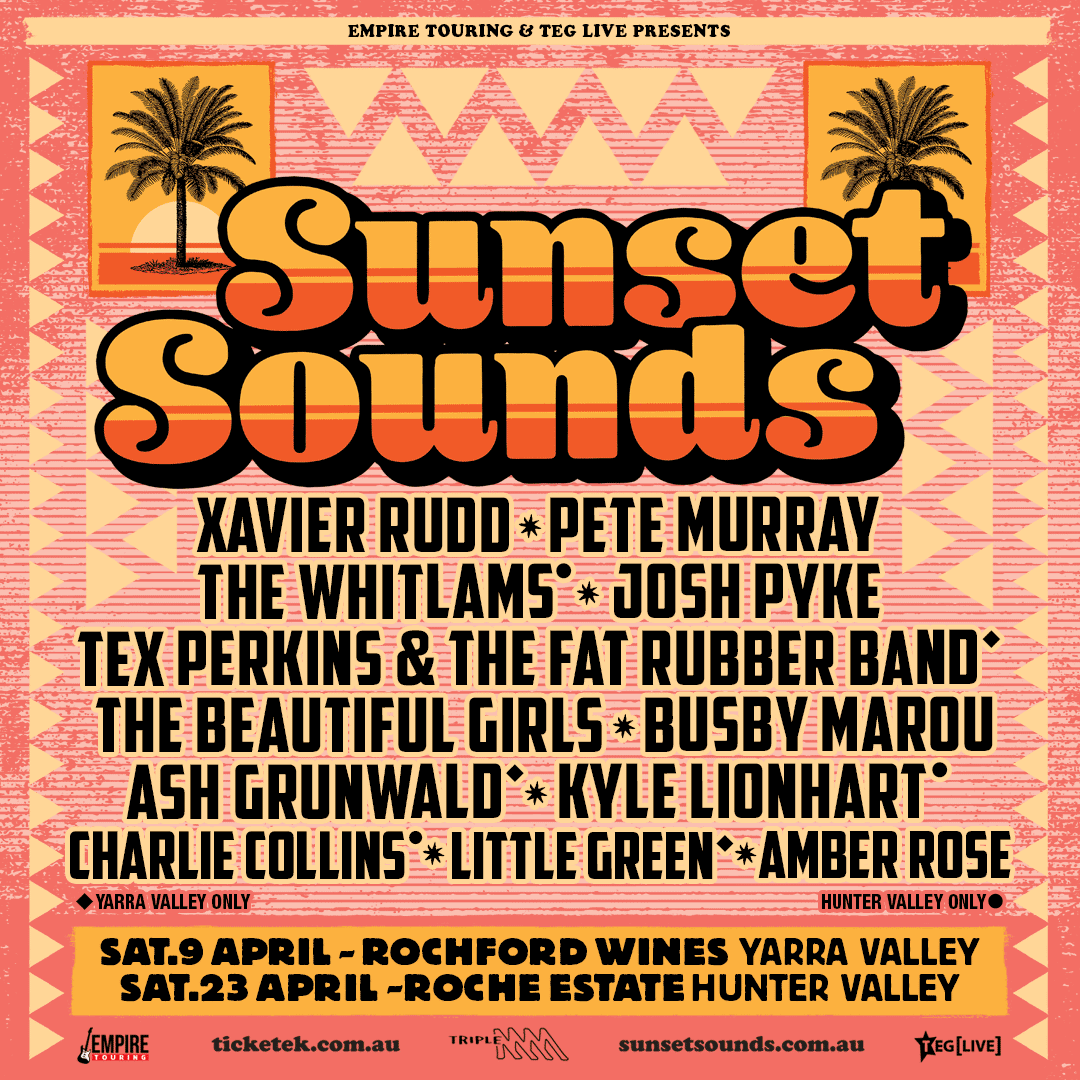 SUNSET SOUNDS ANNOUNCES APRIL 2022 EVENTS FOR ROCHFORD WINES YARRA VALLEY AND ROCHE ESTATE HUNTER VALLEY