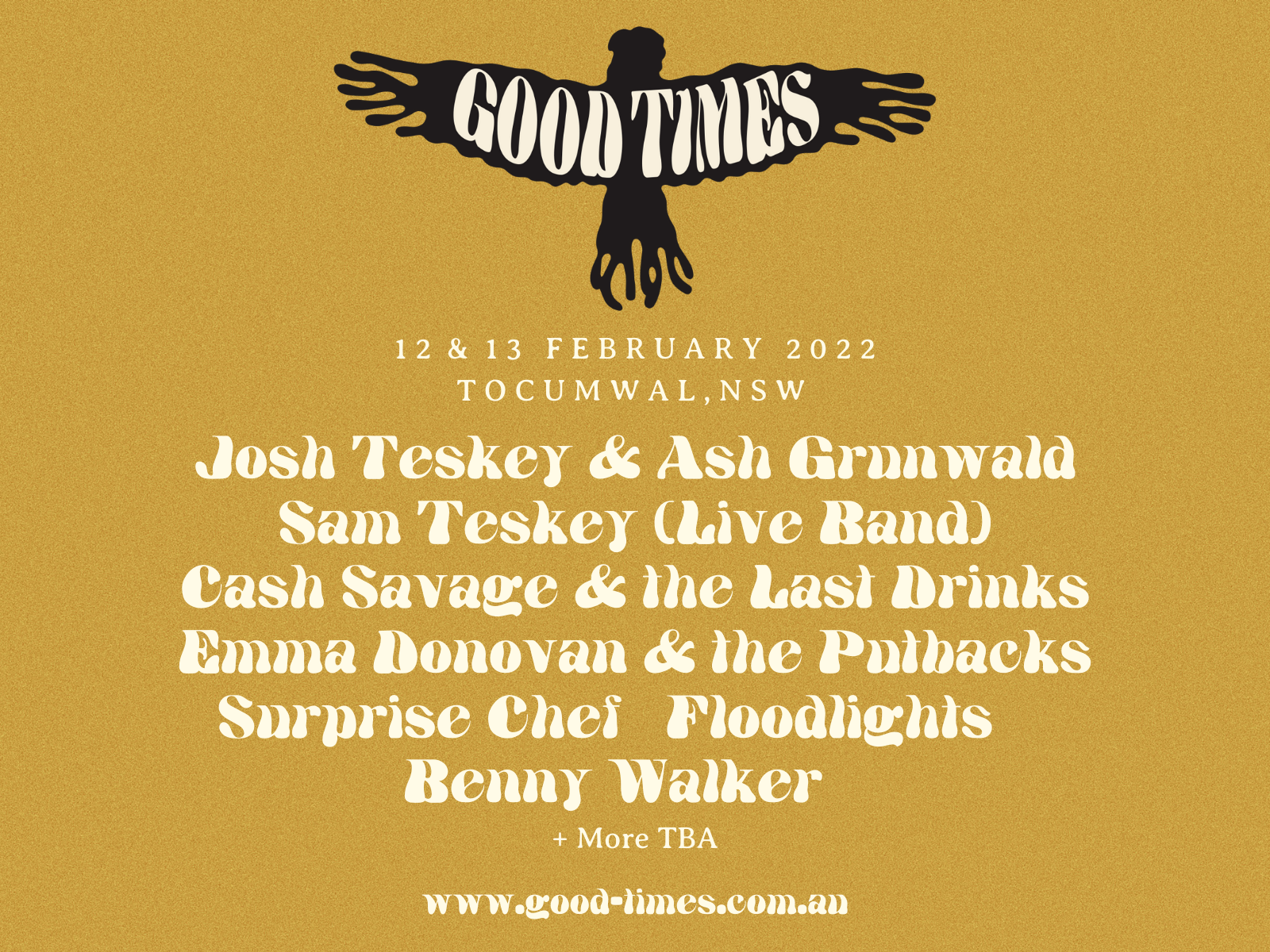 Good Times Festival 2022 Line Up Announcement