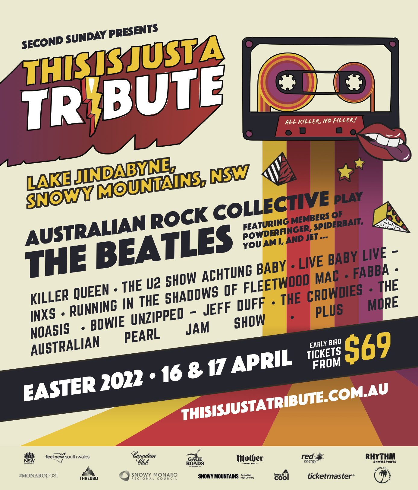 THIS IS JUST A TRIBUTE FESTIVAL – FESTIVAL FIRST: AUDIENCE TO PICK THE SETLIST FOR THE ARTISTS