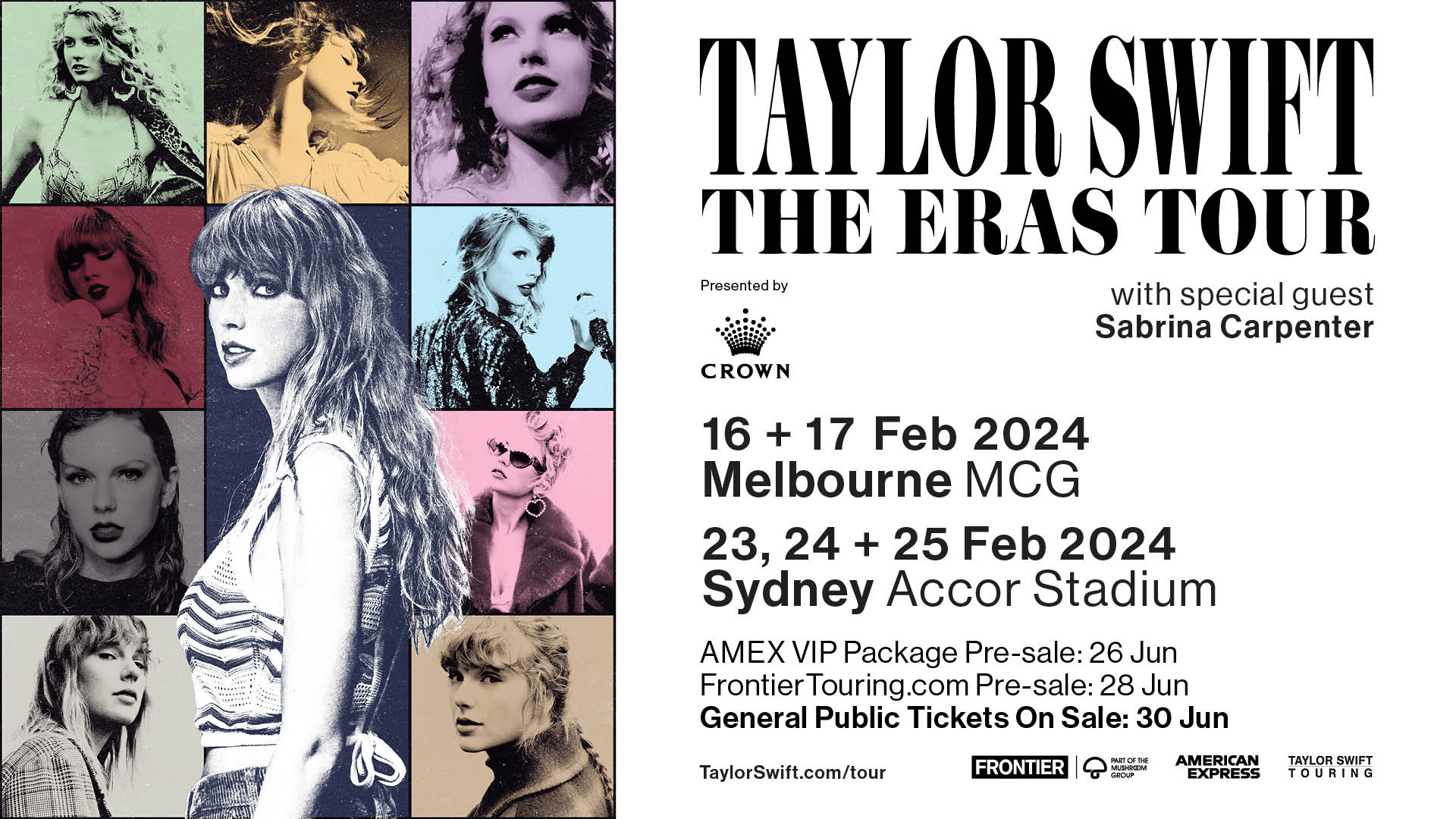 TAYLOR SWIFT | THE ERAS TOUR ADDITIONAL MELBOURNE AND SYDNEY SHOWS ADDED