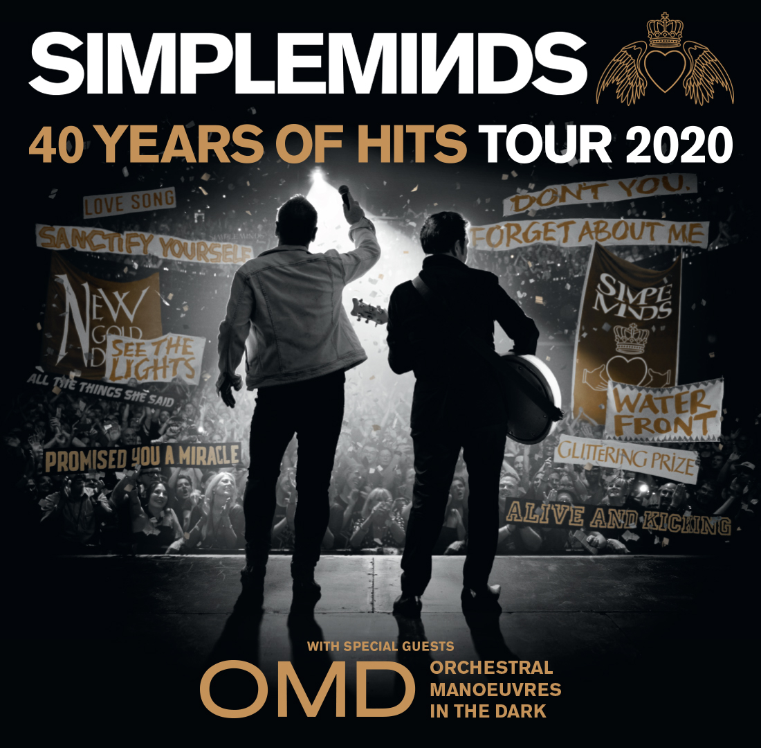 SIMPLE MINDS BRING THEIR 40 YEARS OF HITS TOUR TO AUSTRALIA & NEW ZEALAND IN NOV/DEC 2020